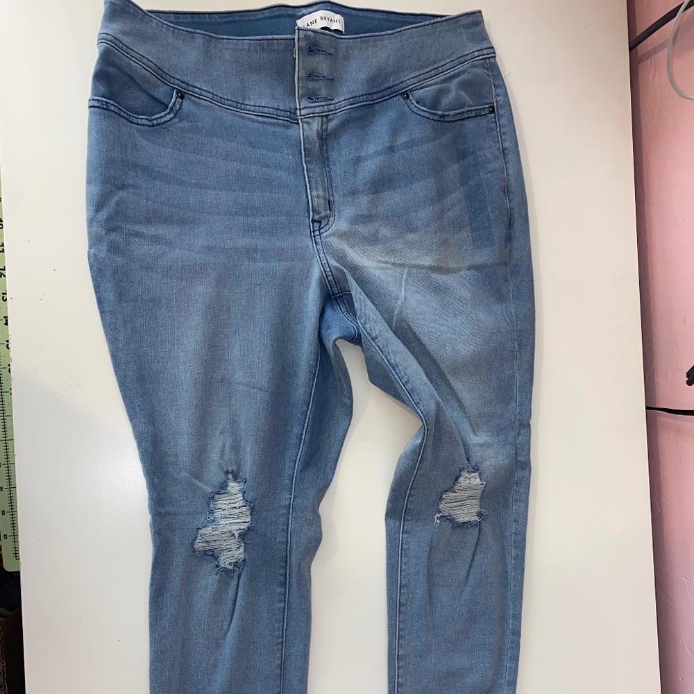 Lane bryant flex magic waistband high rise women jegging size 16